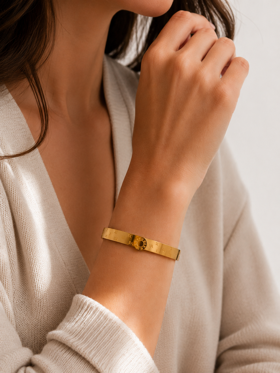 Roman Steel Bangle