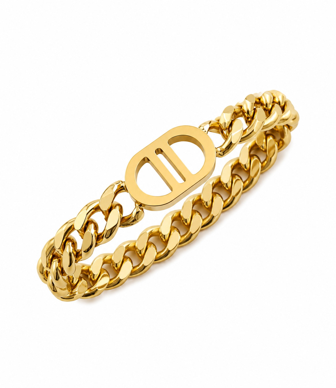 Luxe Initial Chain Bracelet