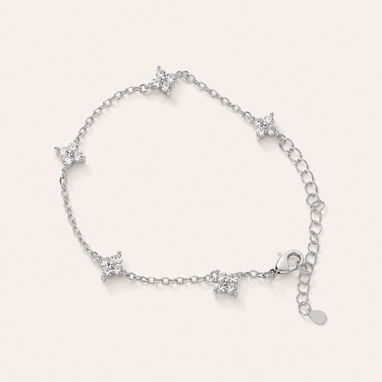 Golden Blossom Crystal Bracelet