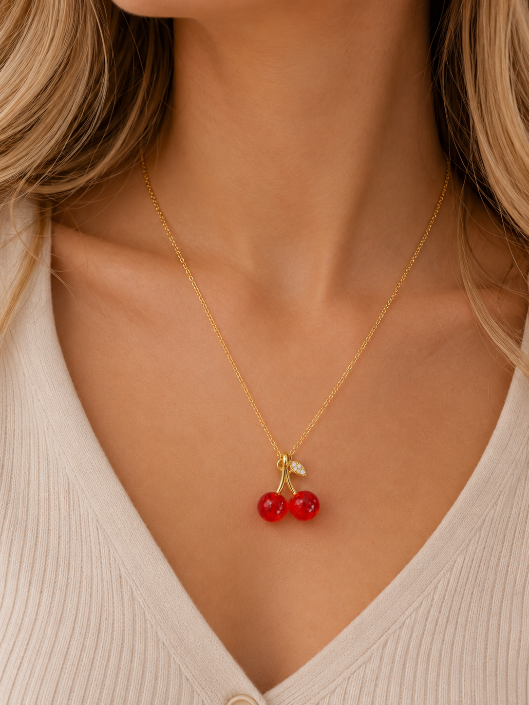 Cherry Charm Necklace