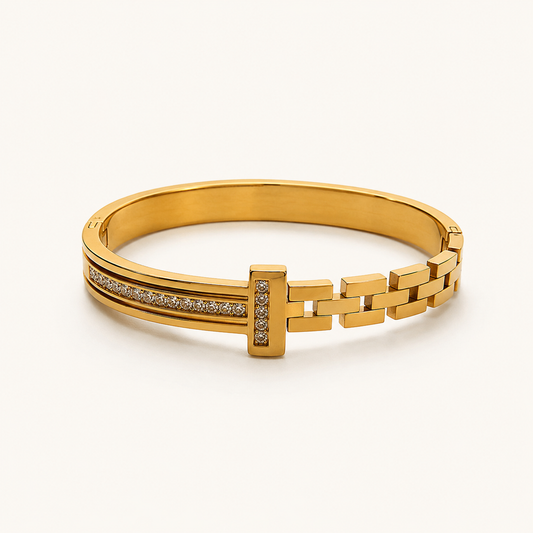 Aurora Crystal Bangle