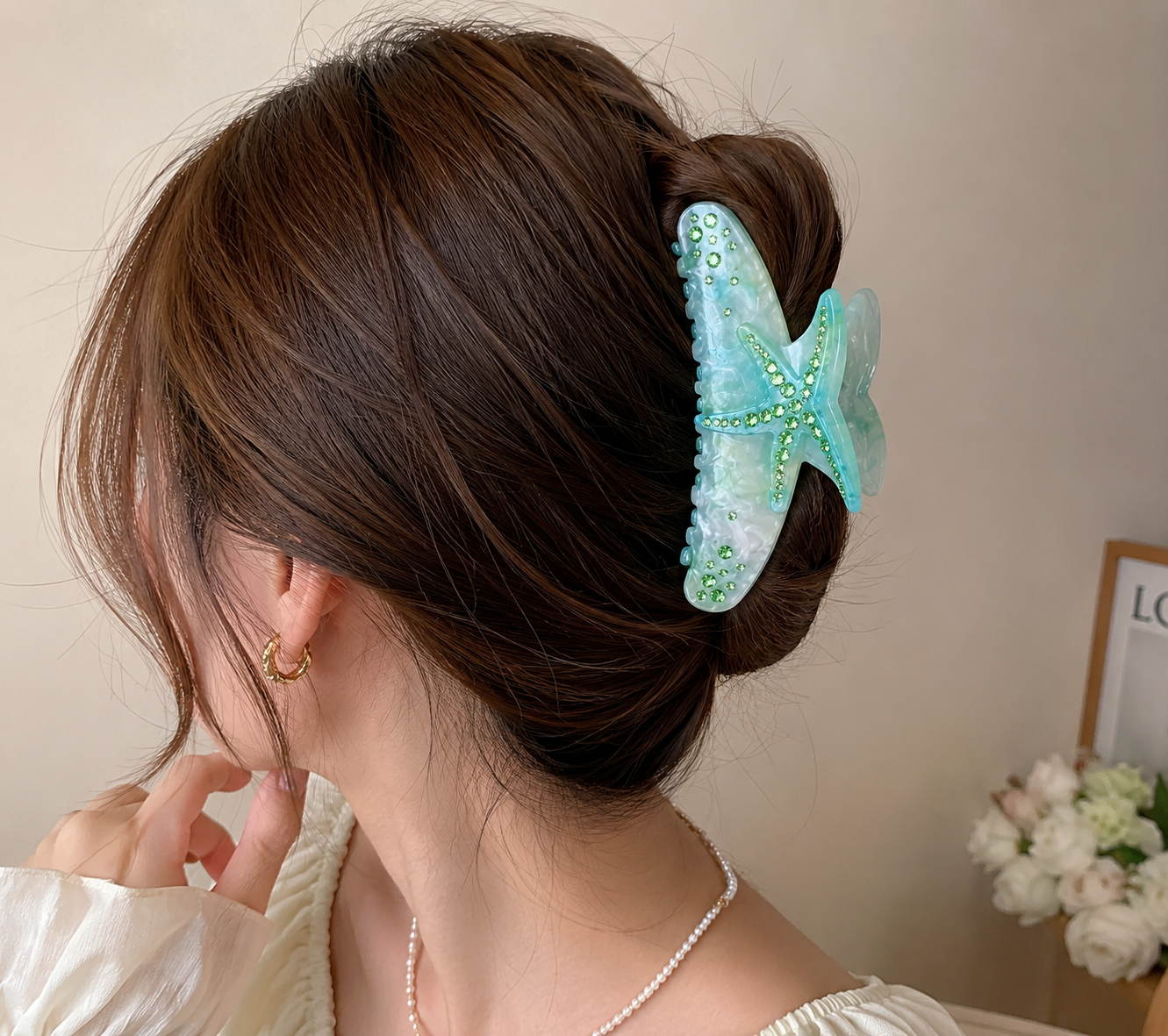 Ocean Star Hair Claw Clip